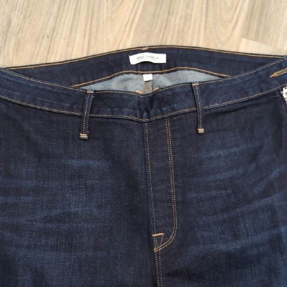 Good American Dark Indigo Skinny Jeans Size 16 Side Zipper - Picture 4 of 5